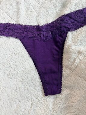 Purple Cotton Thong